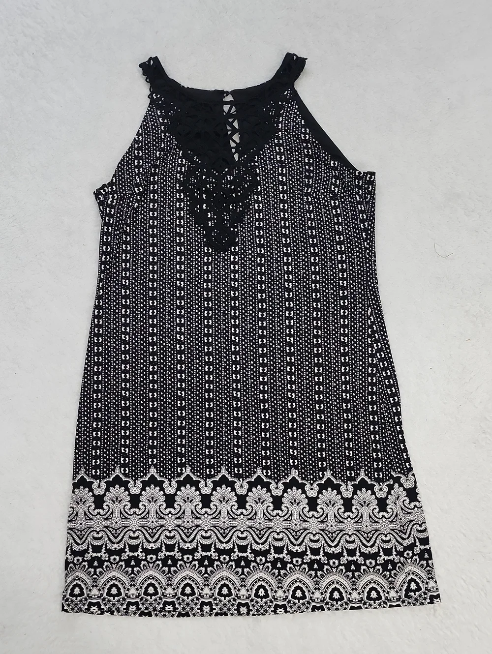 White House Black Market Sleeveless Crochet Neck Mini Dress New With Tags_4